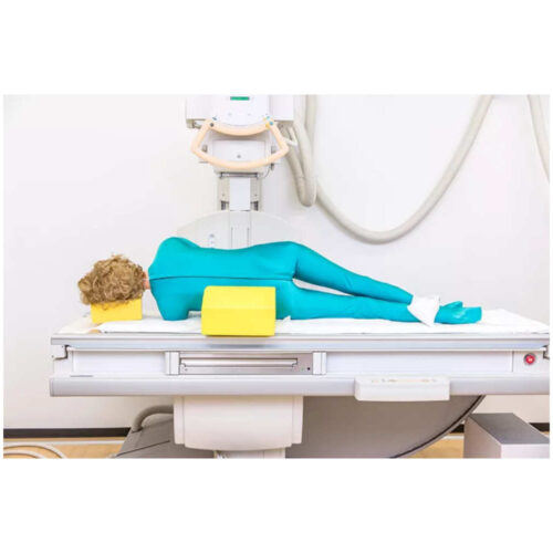 Muñeco de posicionamiento radiográfico con esqueleto de plástico uno marca erler zimmer